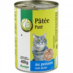 Pâtée pour Chats Marque Auchan au poisson 400 g